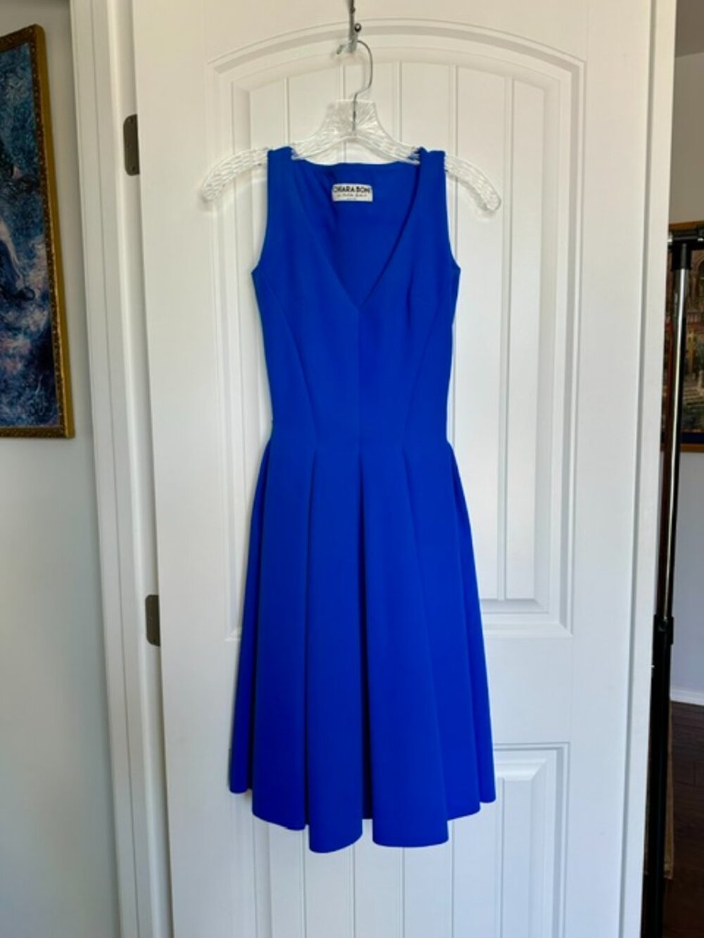 Blue La Petite Robe by Chiara Boni Corie Flutter Dress Size 2 (fits like a 0)